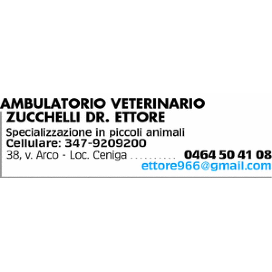 Ceniga Ambulatorio Veterinario Zucchelli Dr. Ettore 0464 504108